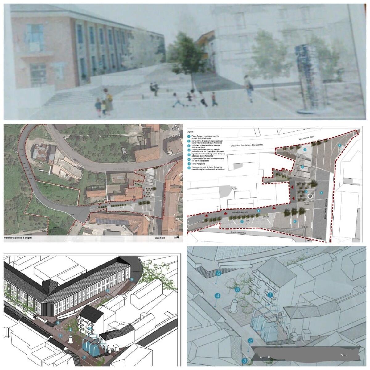 San Martino V.C..Il sindaco Pisano: un nuovo disegno di piazza Europa e delle aree adiacenti. - 