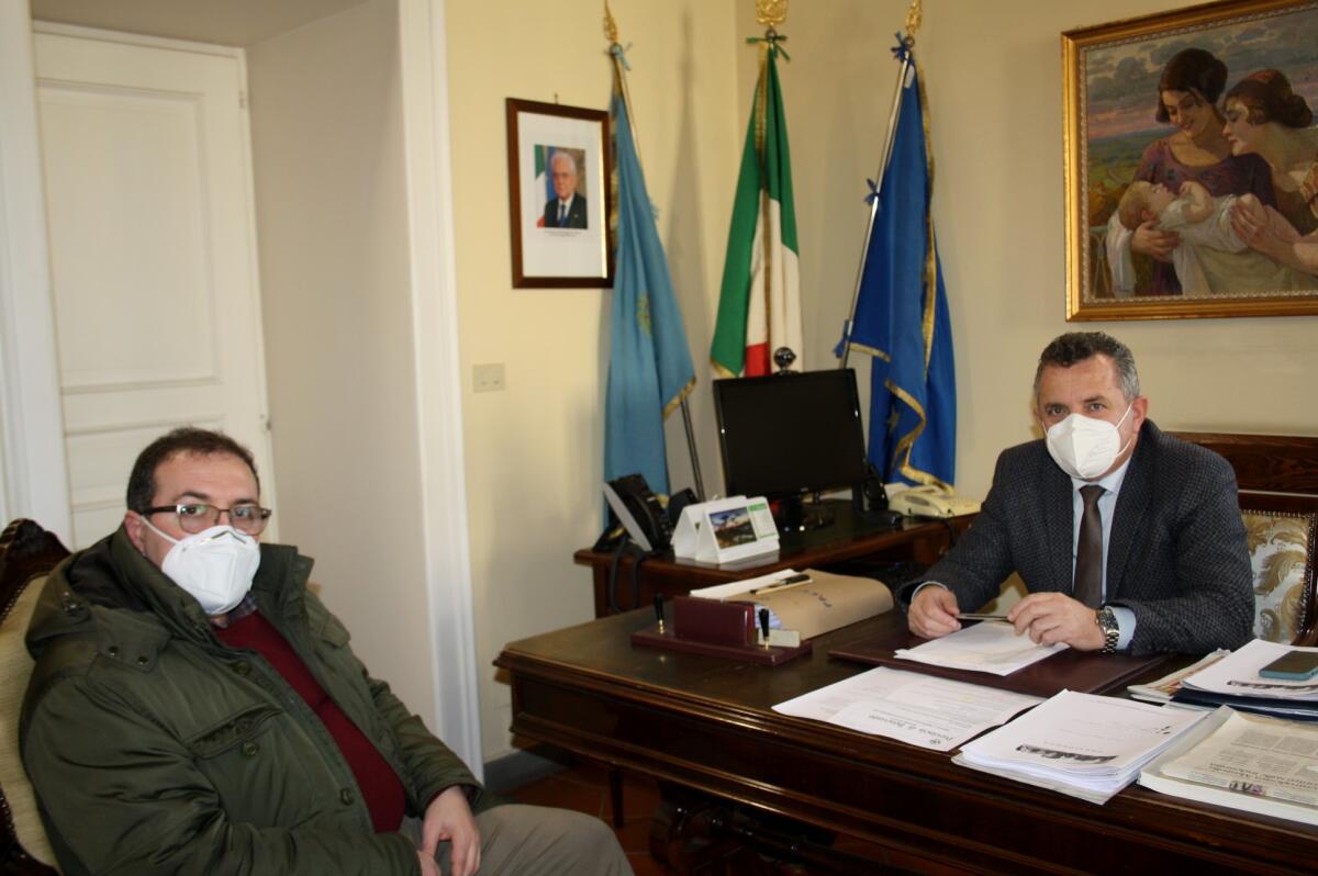 Viabilità, il presidente Di Maria riceve il sindaco di Frasso Telesino. - 