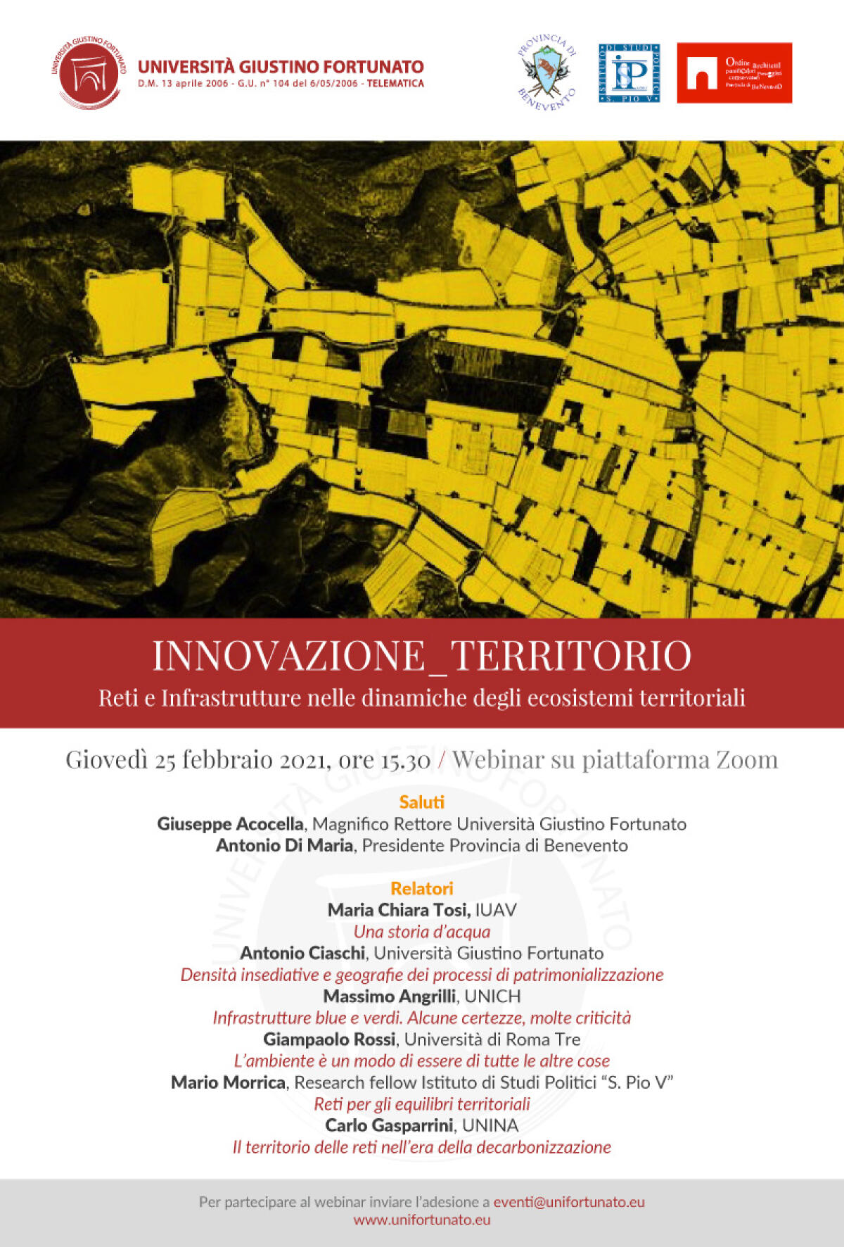 “Reti e Infrastrutture nelle dinamiche degli ecosistemi territoriali” - 