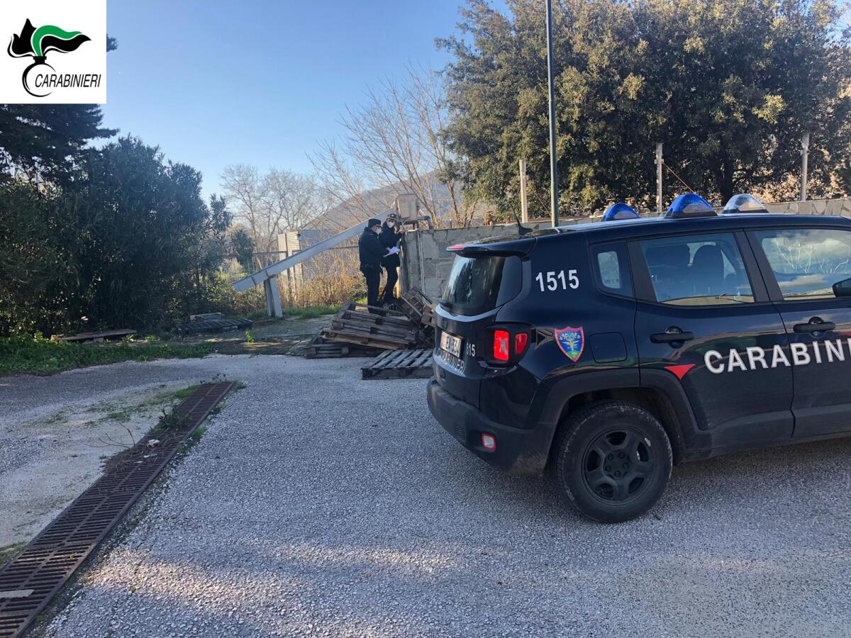 Forchia. Controlli dei Carabinieri Forestale - 