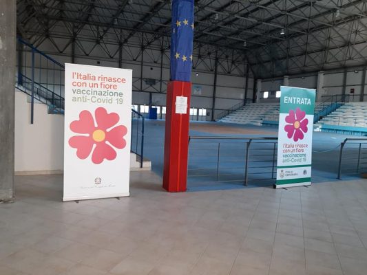Tutto pronto al Palacaudium di Cervinara  per l'avvio della campagna di vaccinazione.
