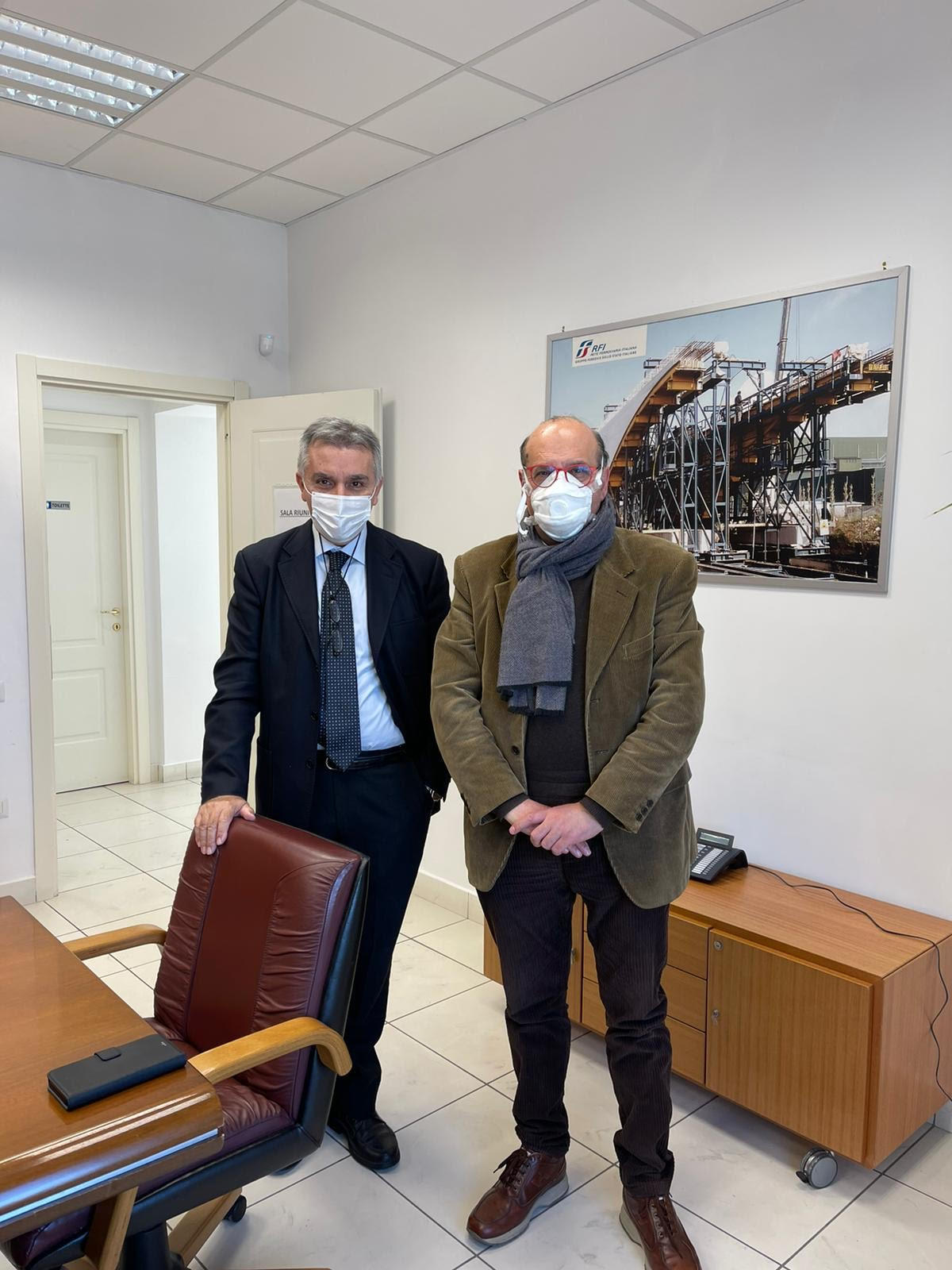 Fernando Errico ha incontrato l’ing. Pagone Commissario straordinario per la Napoli-Bari - 