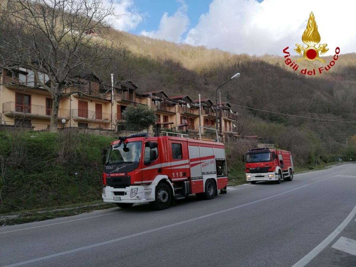 Monteforte Irpino. Incendio in una villetta residenziale - 