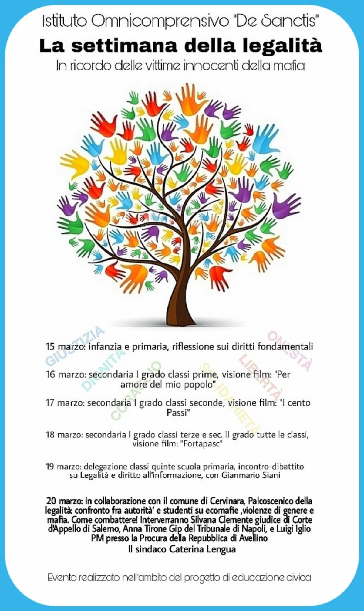 Cervinara. Istituto "De Sanctis" organizza "La Settimana della Legalità" - 