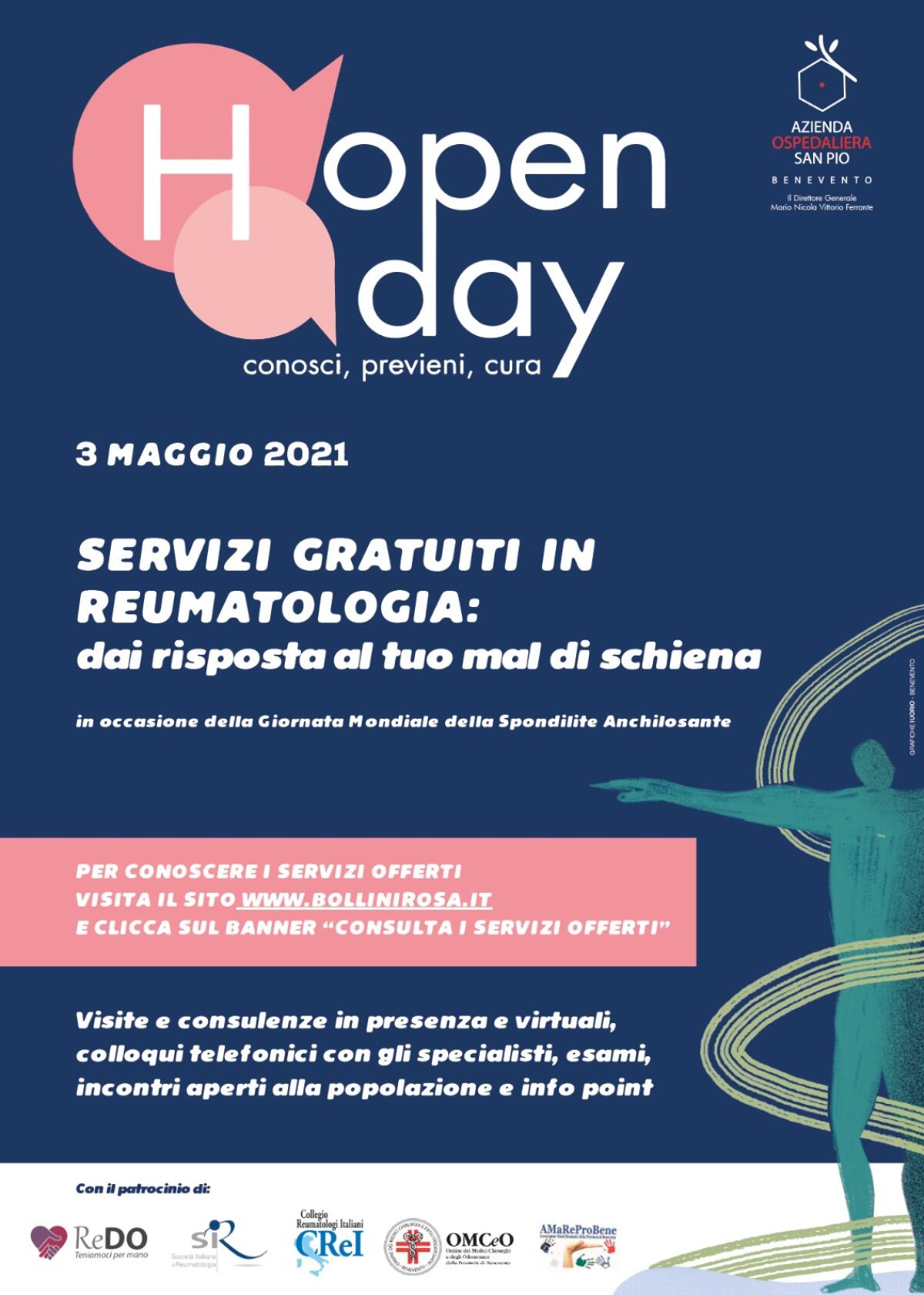 Malattie Reumatiche: terza edizione dell’(H)Open day di Fondazione Onda presso l'A.O.R.N. "San Pio". - 