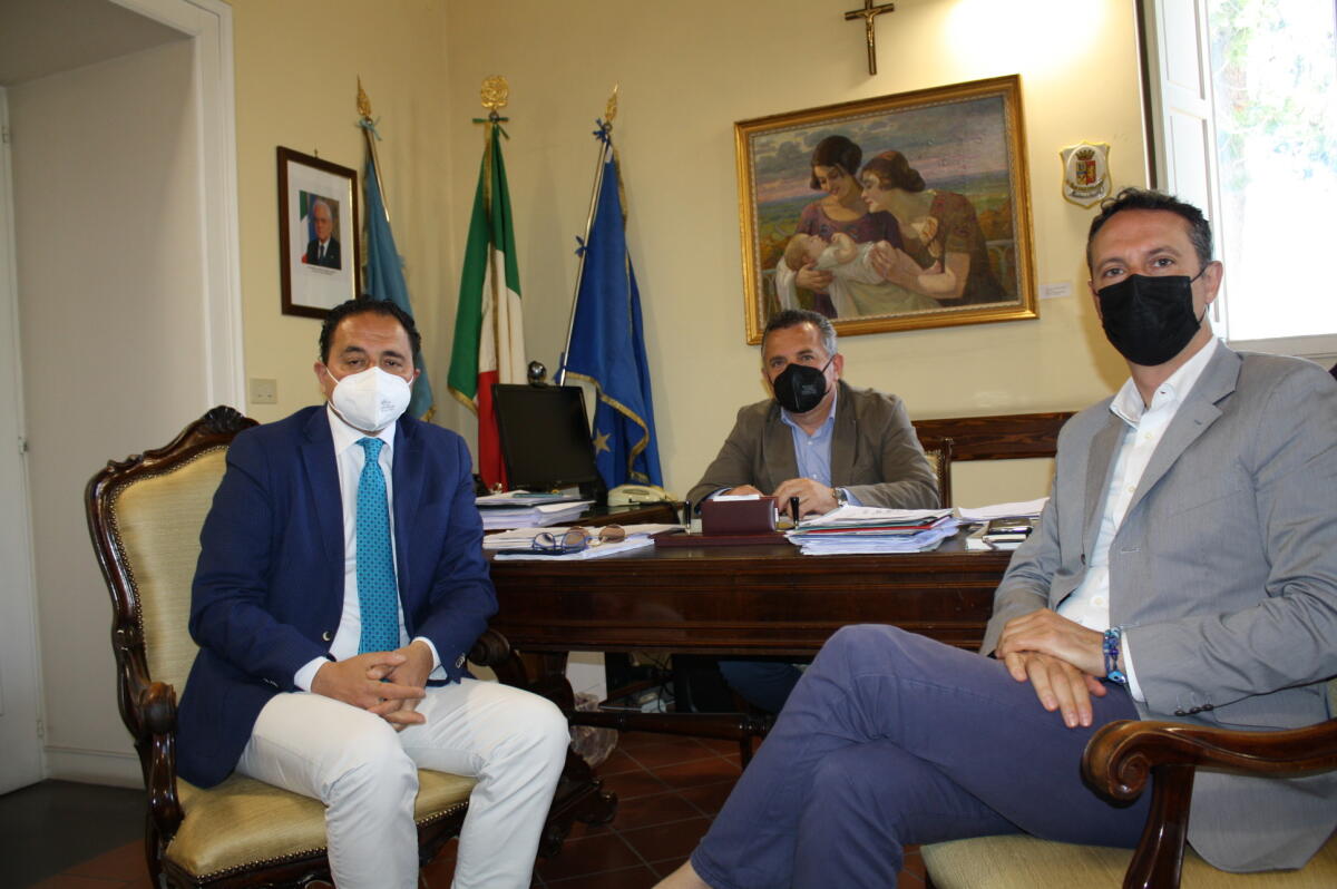 Di Maria incontra il Sindaco di Telese e l'Assessore ai lavori pubblici. - 