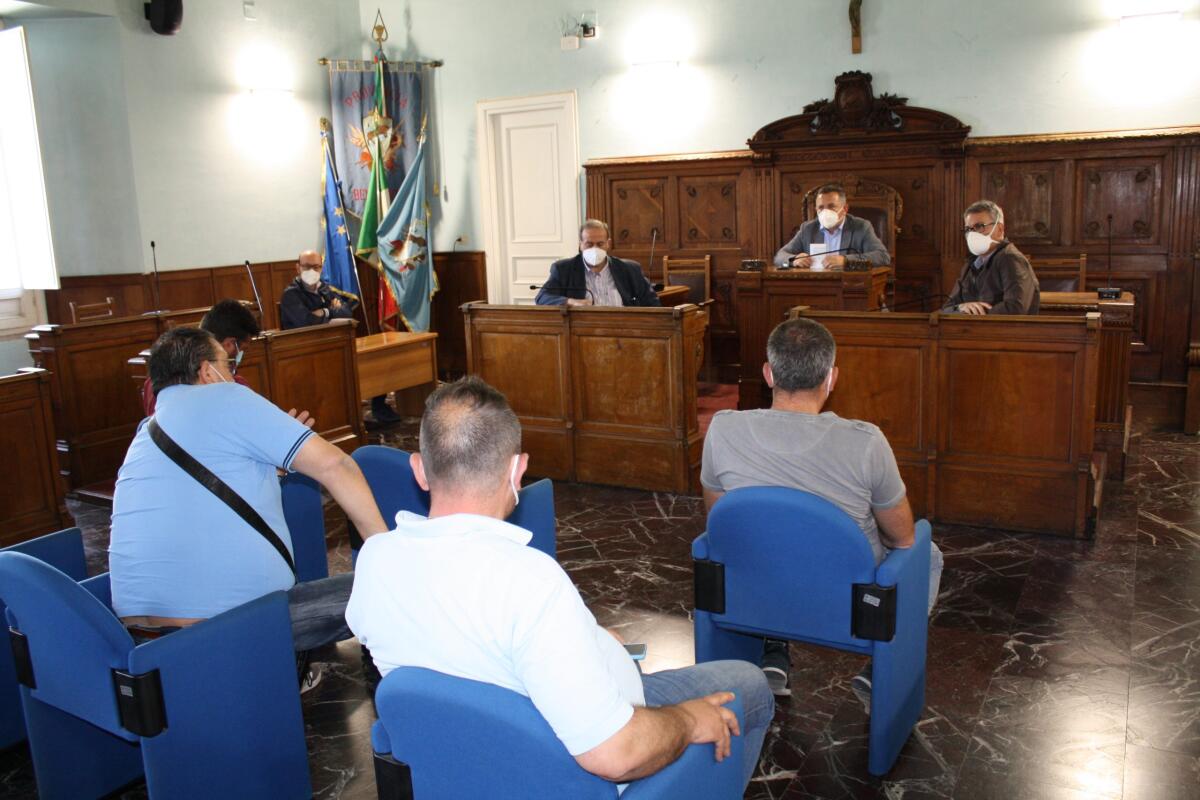 Ricevuti alla Rocca dei Rettori i lavoratori della Samte - 