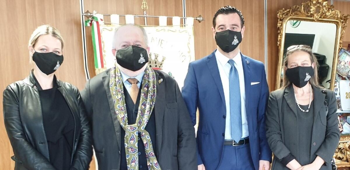 «Cimarosa», incontro tra il presidente Mottola, la direttrice Della Sala e il sindaco Festa - 
