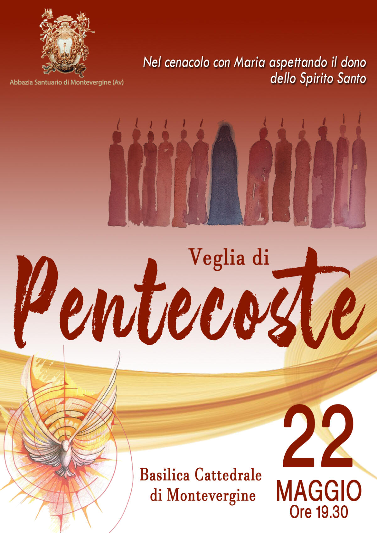 Domani nella Basilica Cattedrale dell’Abbazia di Montevergine verrà celebrata la Veglia di Pentecoste - 