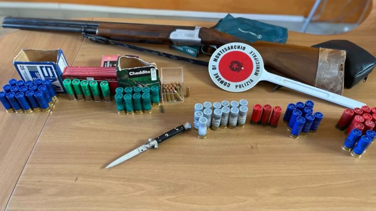 Montesarchio. Operazione della polizia locale, trovate armi e munizioni. - 