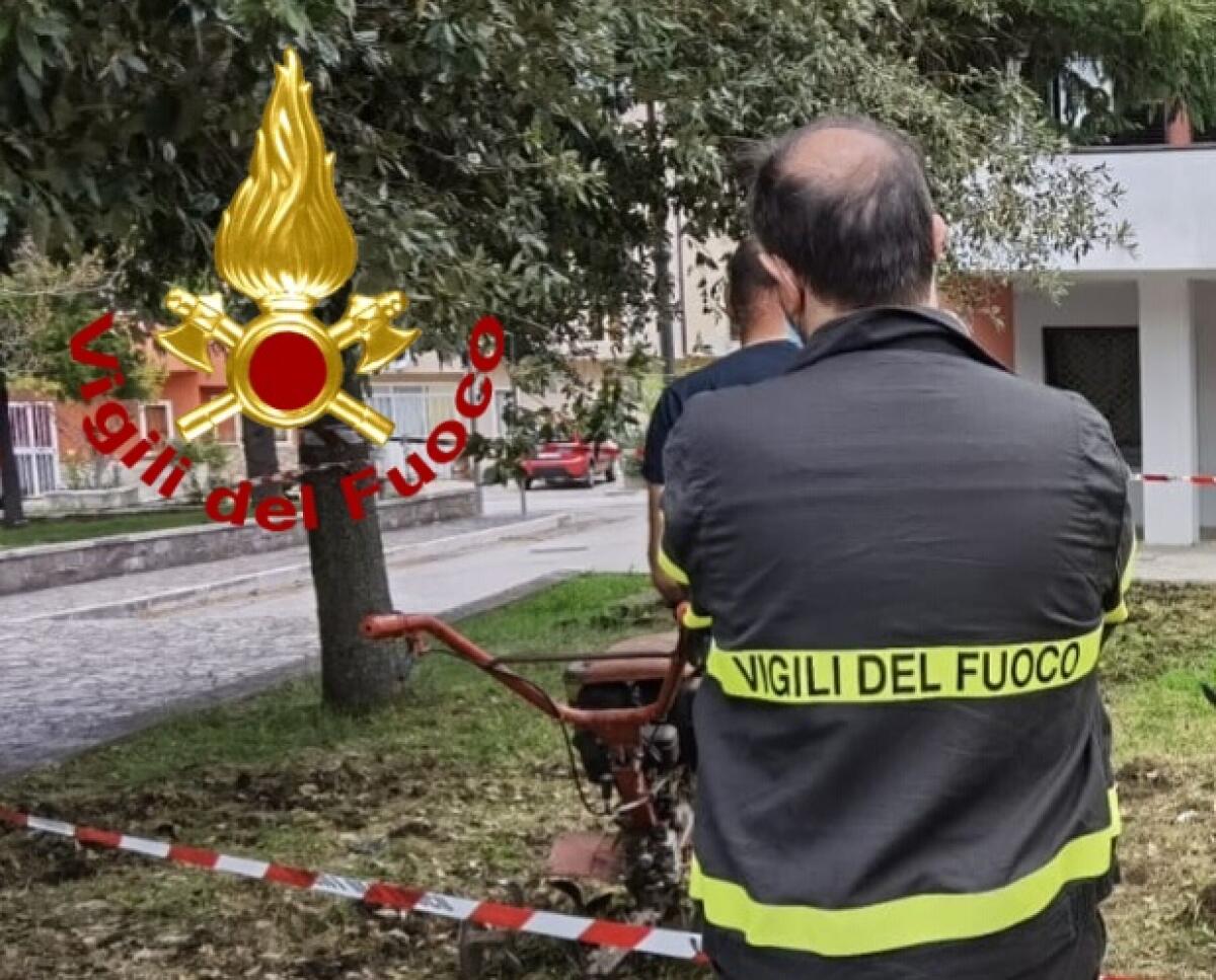 Incidente sul lavoro a Bisaccia - 