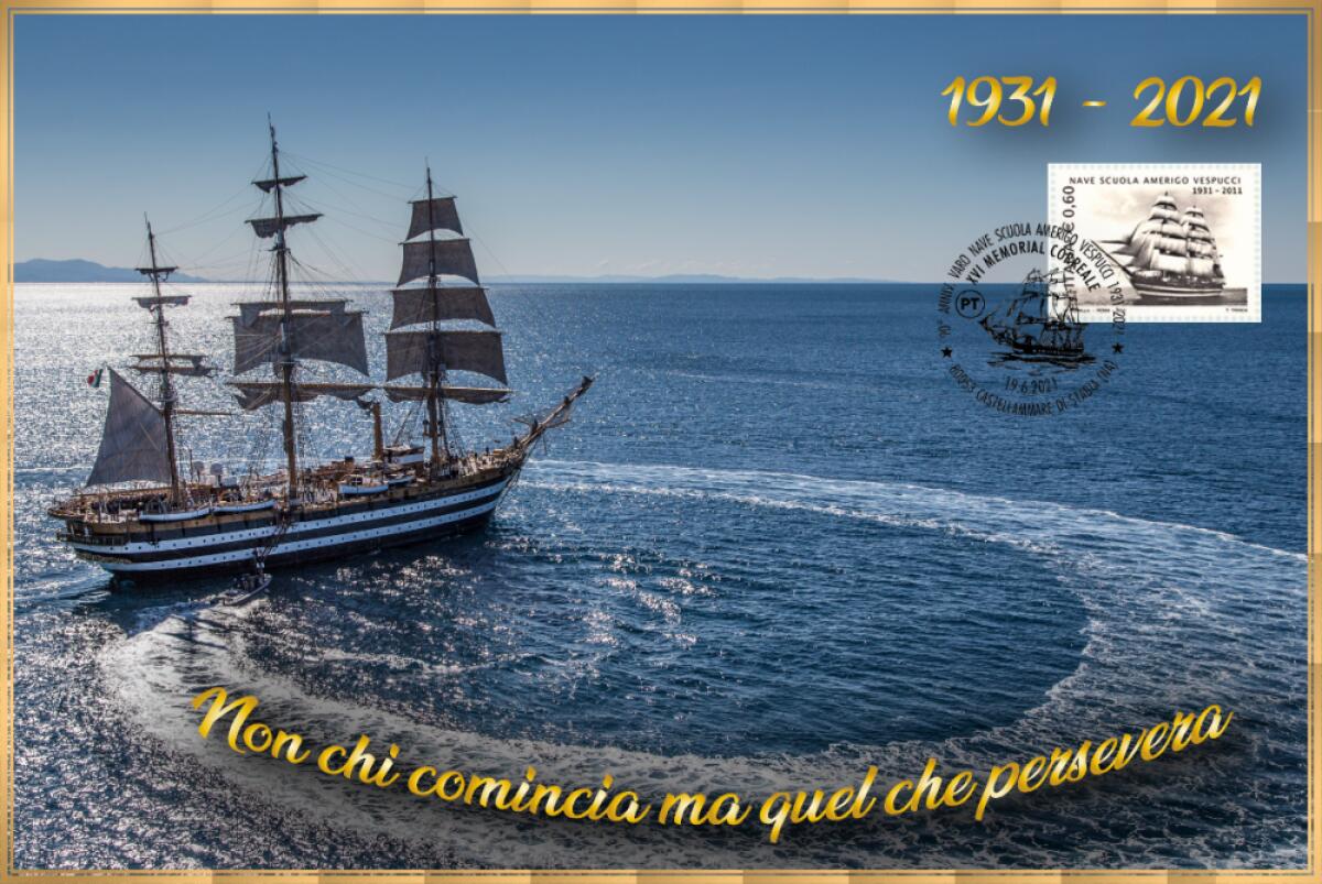 A Castellammare di Stabia l’annullo filatelico dedicato al 90° anniversario del varo della nave scuola Amerigo Vespucci - 