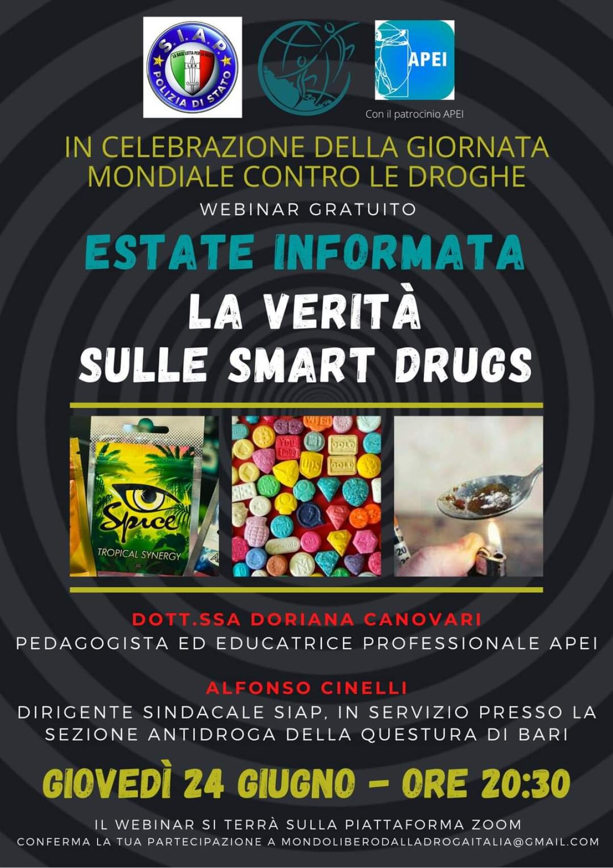 Giornata Mondiale Contro le Droghe: si parla di smart drugs - 