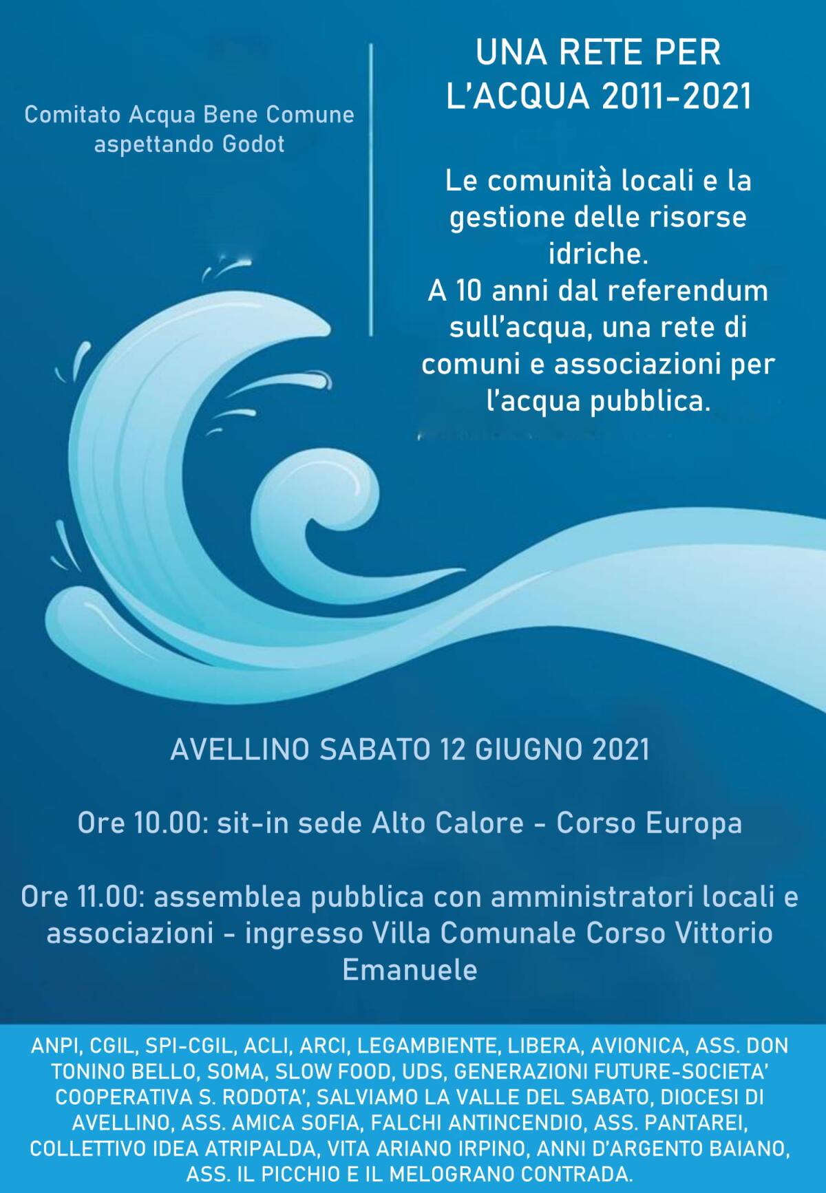 Incontro per tutela della gestone pubblica delle risorse idriche - 