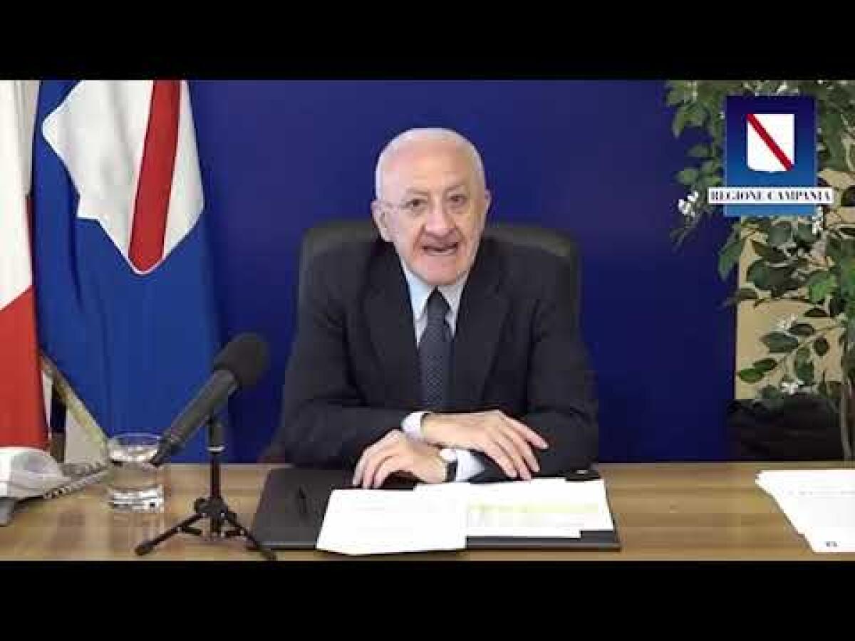 De Luca: si all'assegno unico per i figli - 