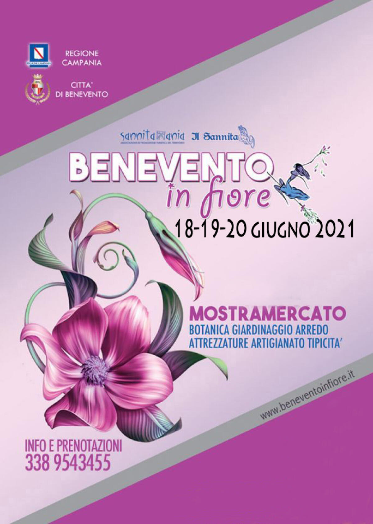 Benevento in Fiore ritorna in Villa comunale il 18-19-20 giugno - 