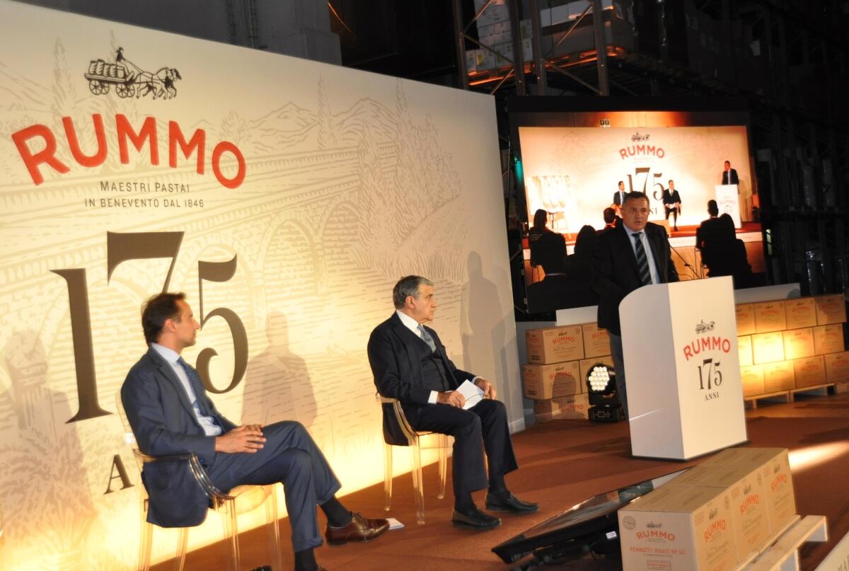 Di Maria ha partecipato alla Cerimonia di celebrazione del 175° anniversario fondazione del Pastificio Rummo - 
