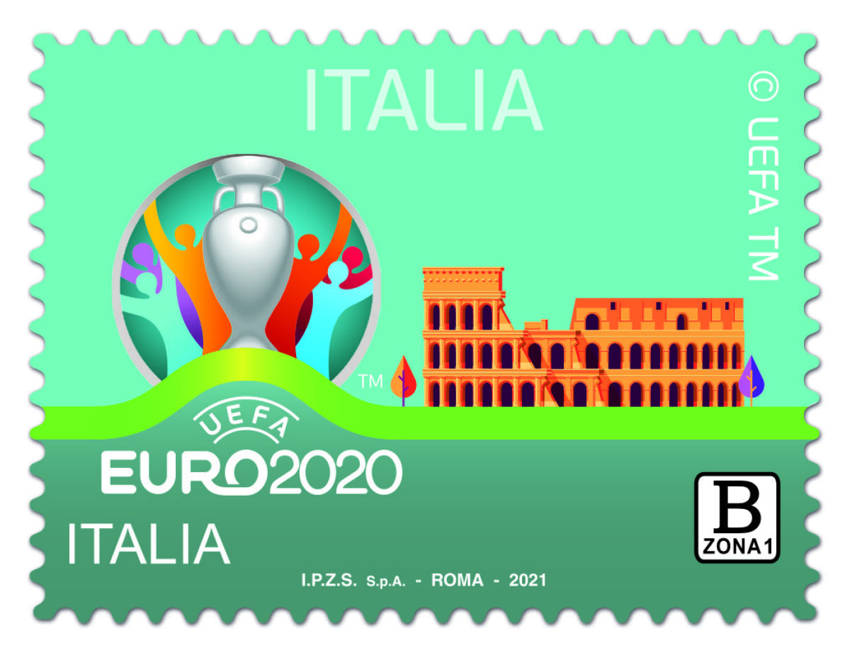 Emissione francobollo UEFA EURO 2020 ITALIA - 