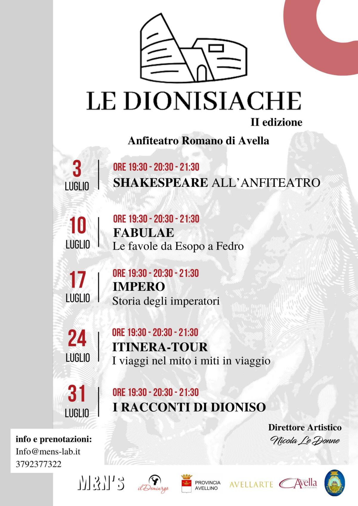 Le Dionisiache: al via ad Avella la II edizione del Festival Teatrale dedicato al Mondo Classico - 