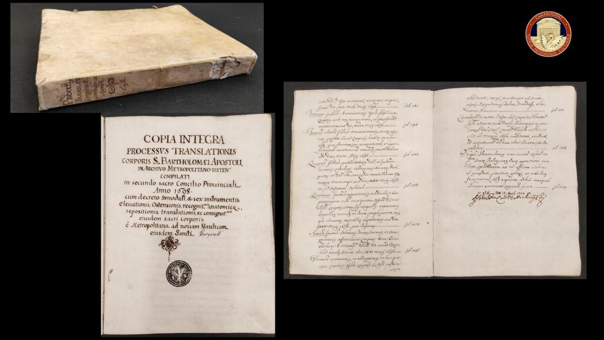 I Carabinieri per la Tutela del Patrimonio Culturale restituiscono antichi volumi e un manoscritto all’Arcidiocesi di Benevento - 