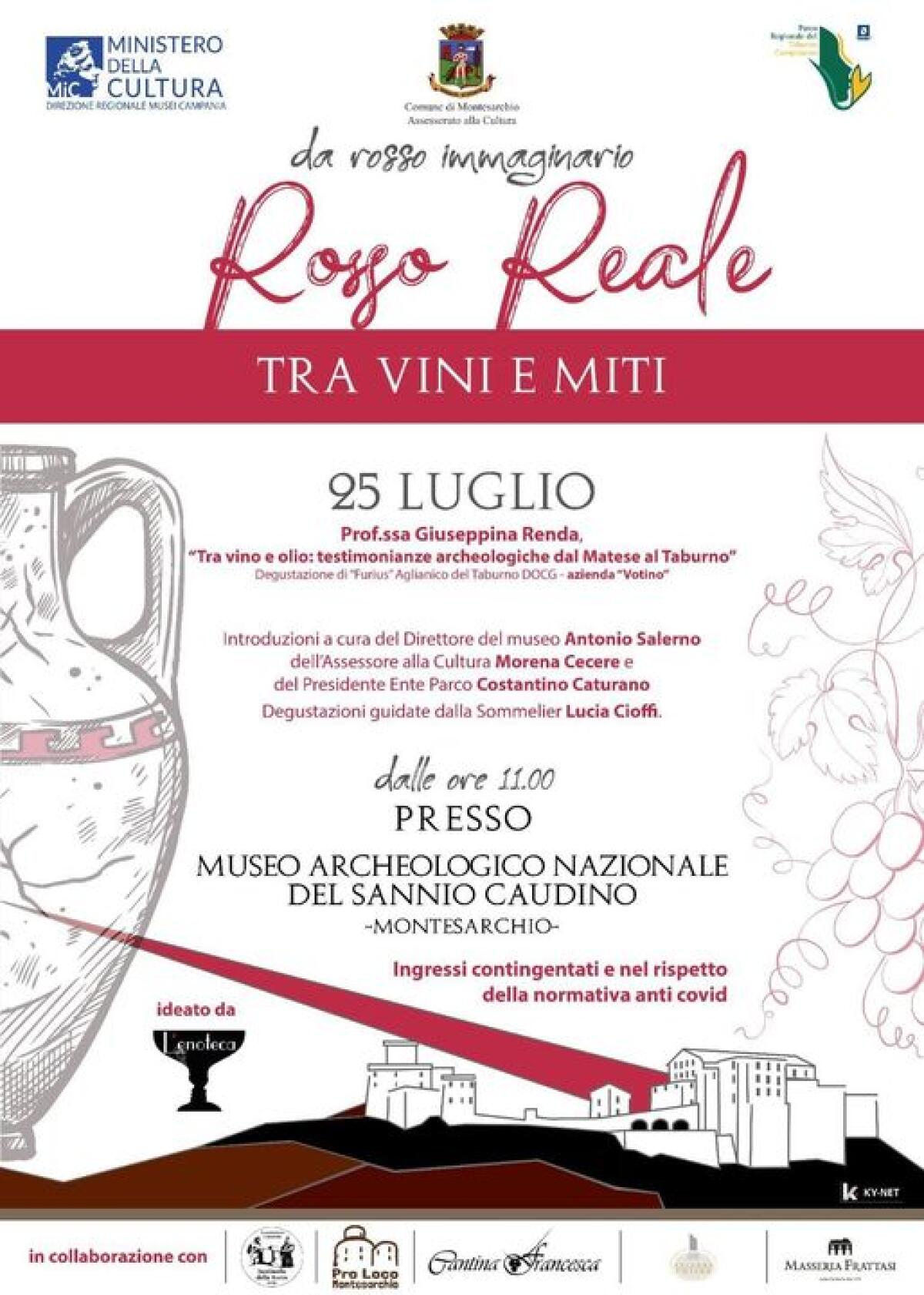 Montesarchio. “Da Rosso Immaginario a Rosso Reale: tra vini e miti” - 