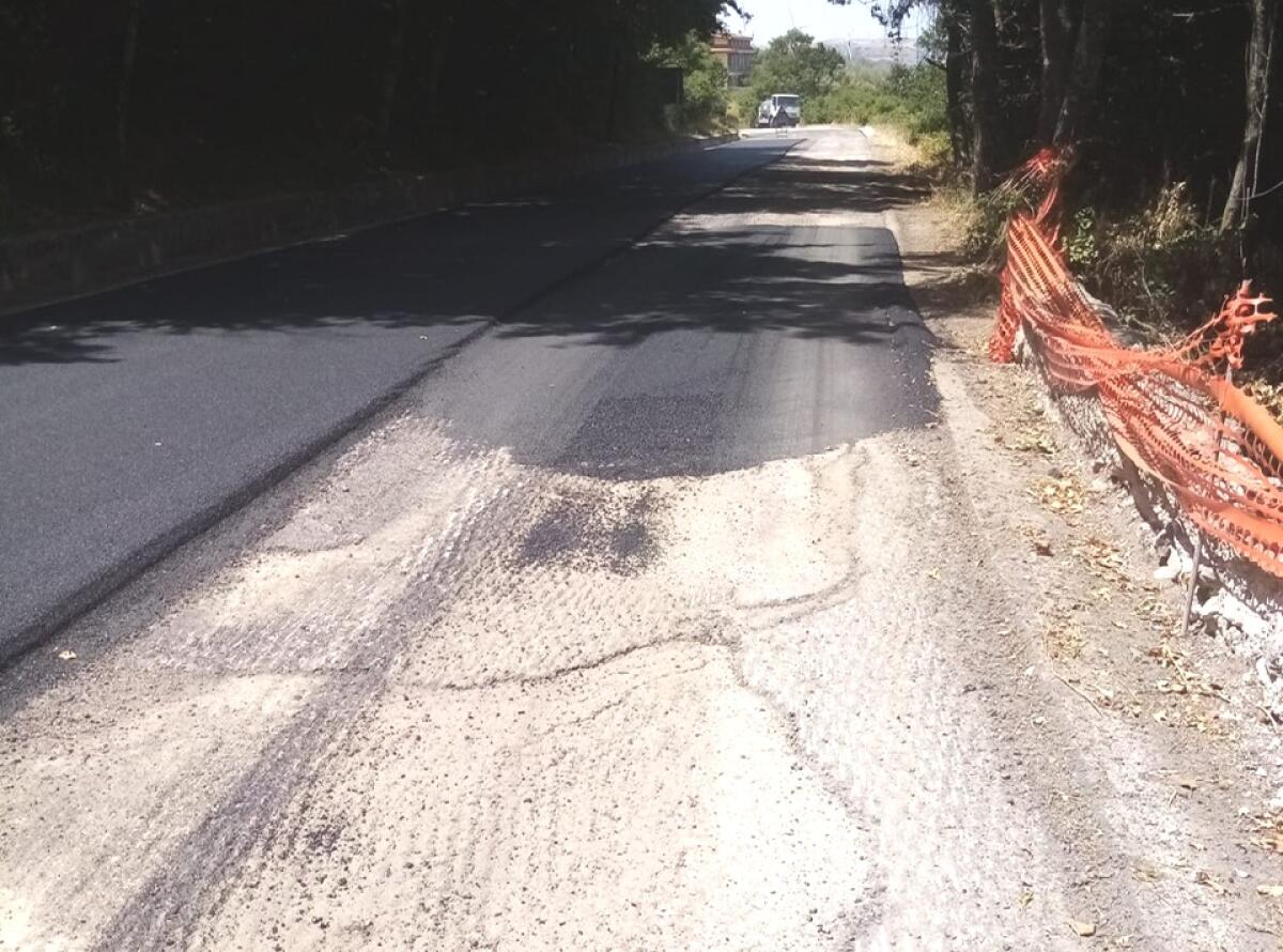 Sopralluogo sulla strada provinciale 50 Castelfranco in Miscano- Bosco - 