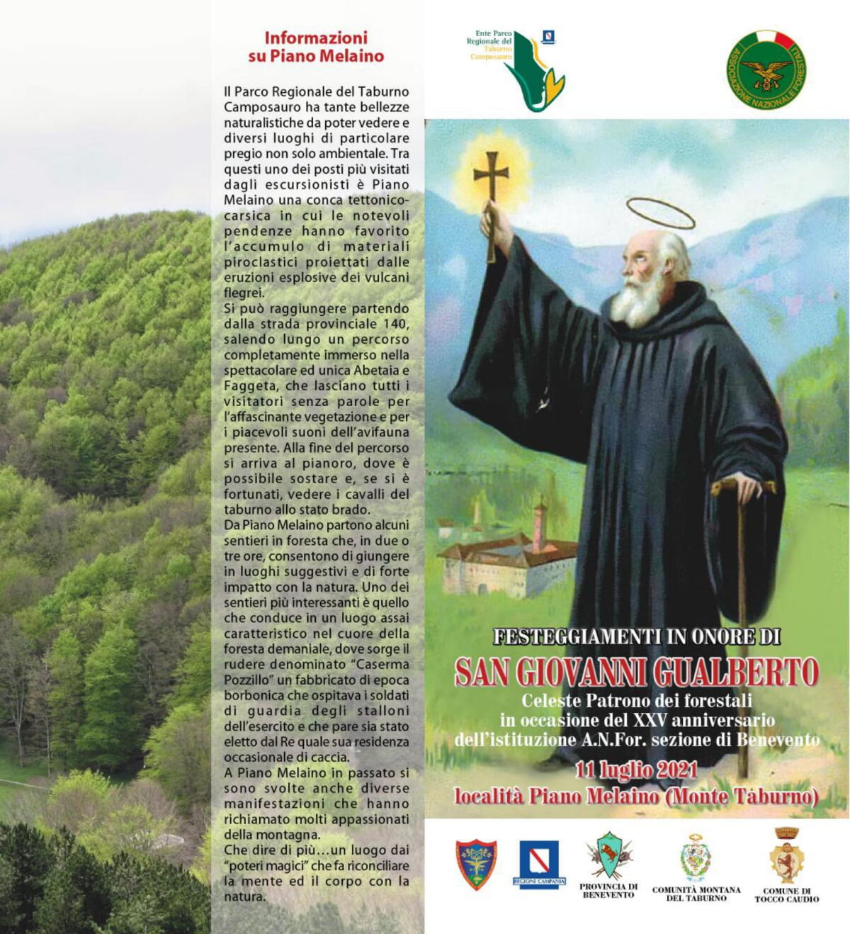 A Piana Melaino celebrazioni in onore del patrono dei Forestali, San Giovanni Gualberto - 