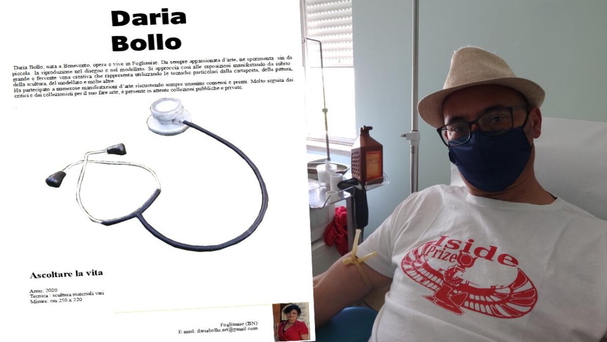 Donata l'opera dell'artista Daria Bollo all'Ospedale San Pio - Arte per il Sociale - 