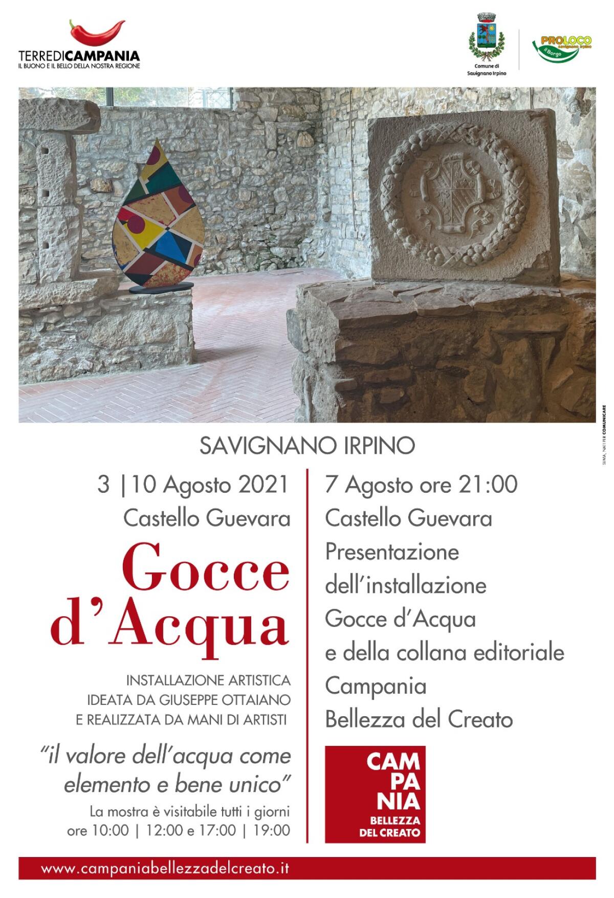 Savignano Irpino ospita l’installazione artistica “Gocce d’acqua” - 