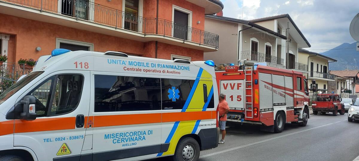 Cervinara. Paura per incendio abitazione in Via Casino Bizzarro - 