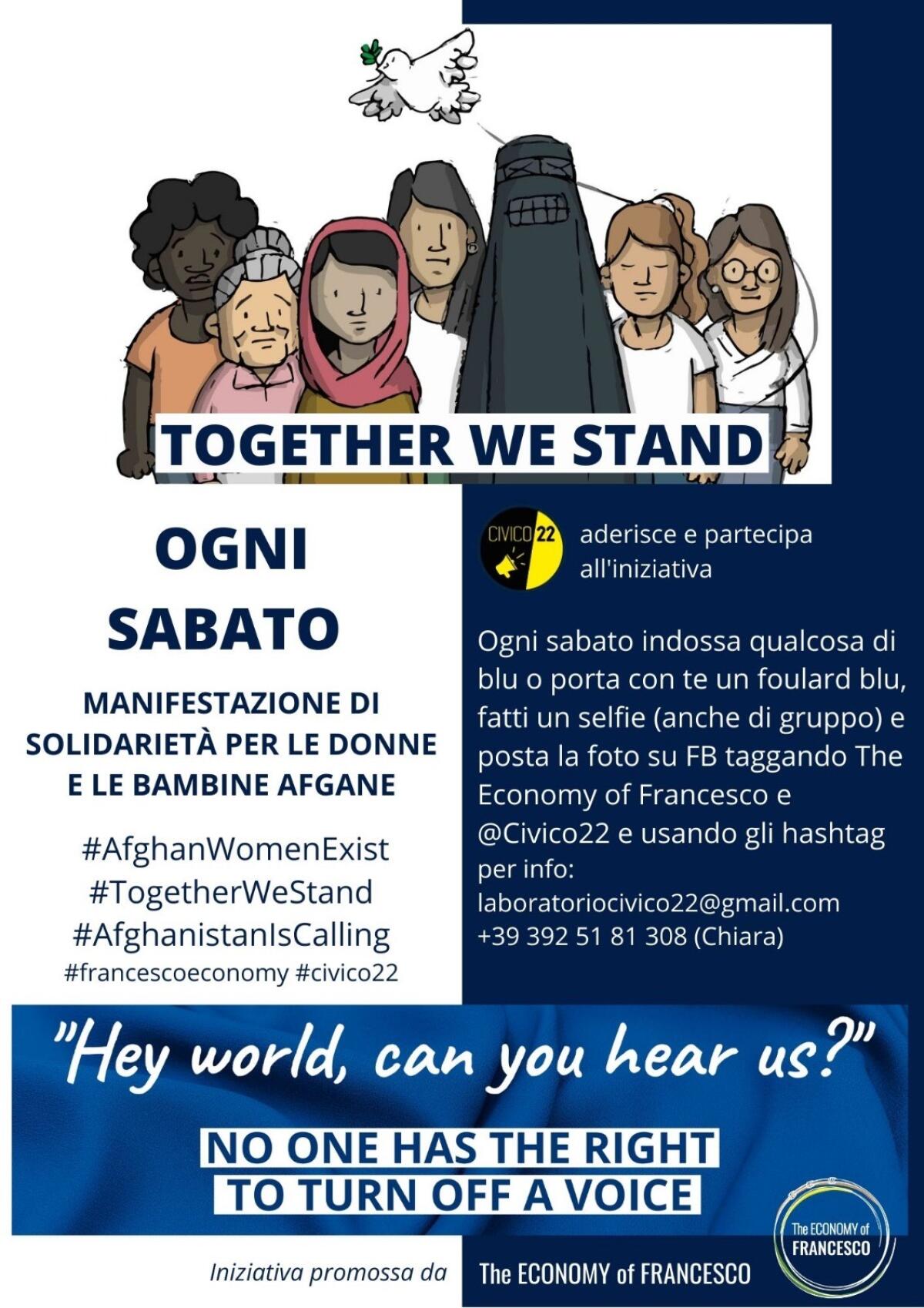 “Le donne afgane esistono – Together we stand” - 