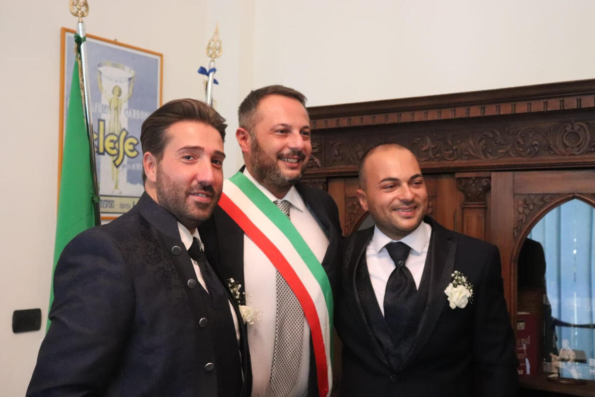 Celebrata la prima unione civile del Comune di Telese Terme - 