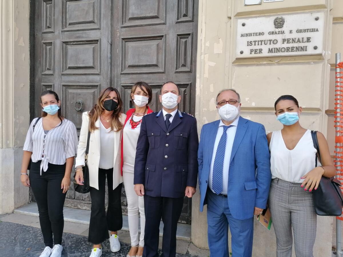 Il Garante dei detenuti della Campania Samuele Ciambriello in visita presso l’Istituto penale per minorenni di Airola. - 