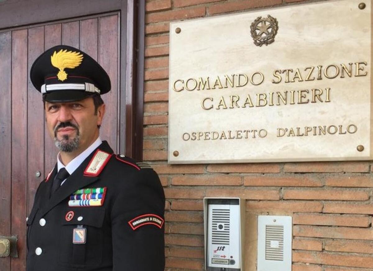 Il Maresciallo Capo Luciano Perrone è il nuovo comandante della stazione Carabinieri di Ospedaletto d'Alpinolo - 