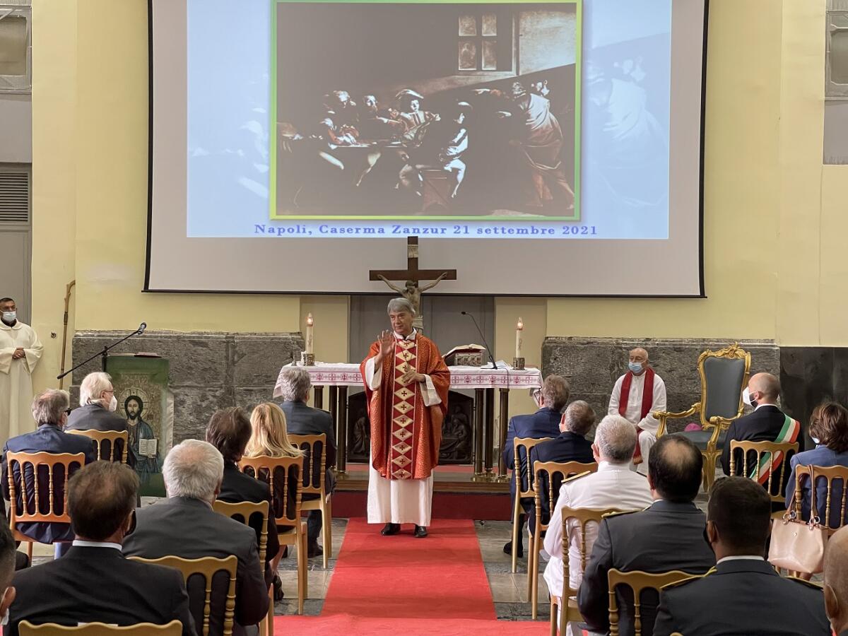 Sua Eccellenza Mons. Domenico Battaglia, Arcivescovo Metropolita di Napoli, ha presieduto la celebrazione eucaristica in onore del Santo Patrono della Guardia di Finanza, San Matteo - 