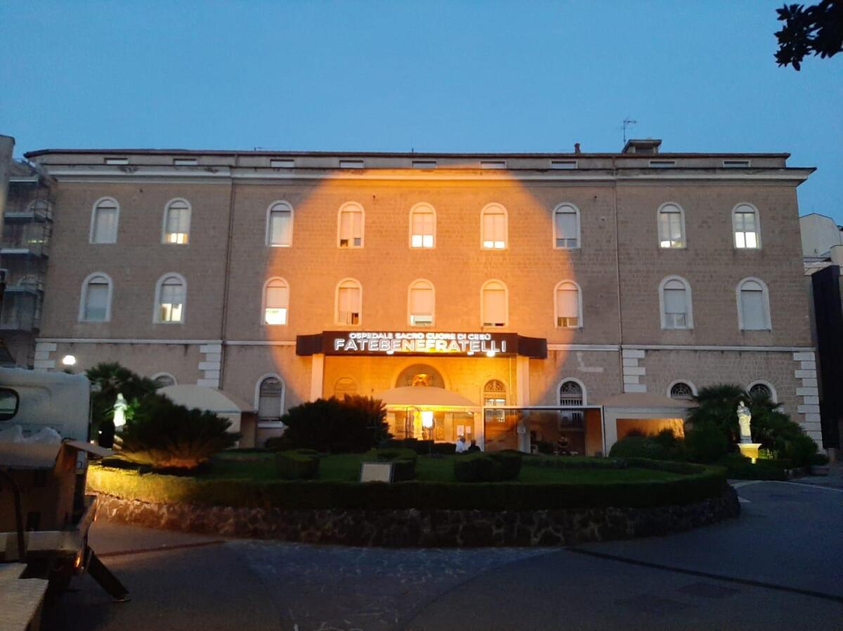 Alle ore 20.00 il Fatebenefratelli si colorerà di arancione. - 