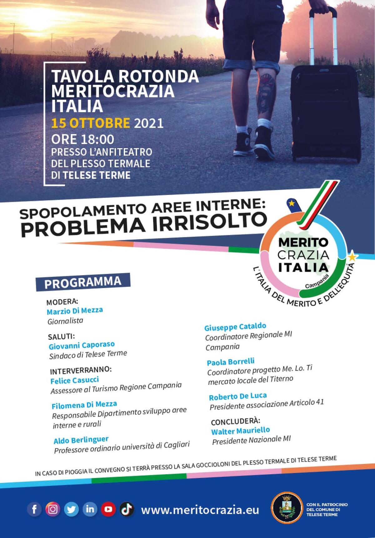 Spopolamento delle aree interne: se ne parlerà venerdì prossimo a Telese Terme - 