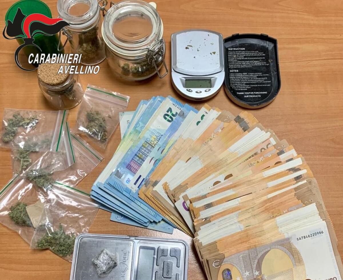 Sequestrata cocaina, marijuana, hashish e oltre 5700 euro in contanti, denunciato un 30 enne - 