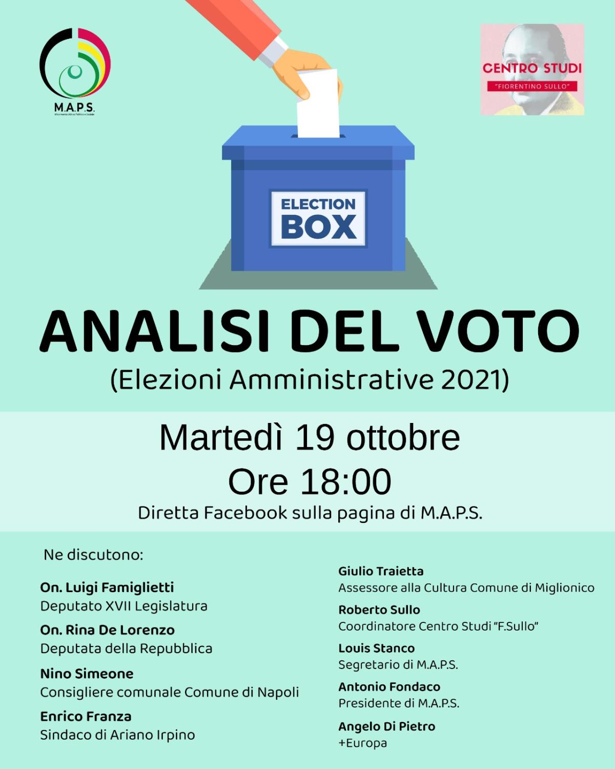 “Analisi del voto - Elezioni amministrative 2021” - 