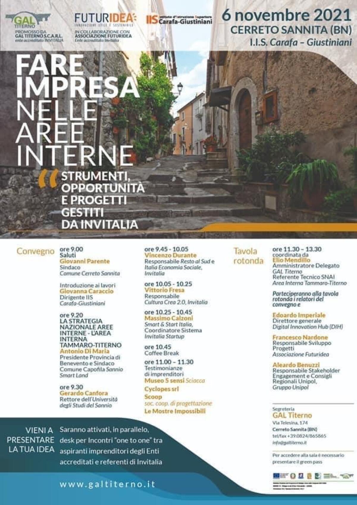Gal Titerno e Futuridea in campo per fare impresa nelle aree interne - 