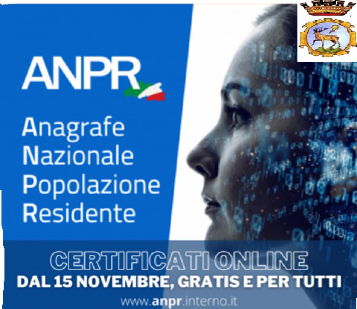 Il Comune di Cervinara ha aderito al nuovo servizio dell’anagrafe nazionale della popolazione residente - 
