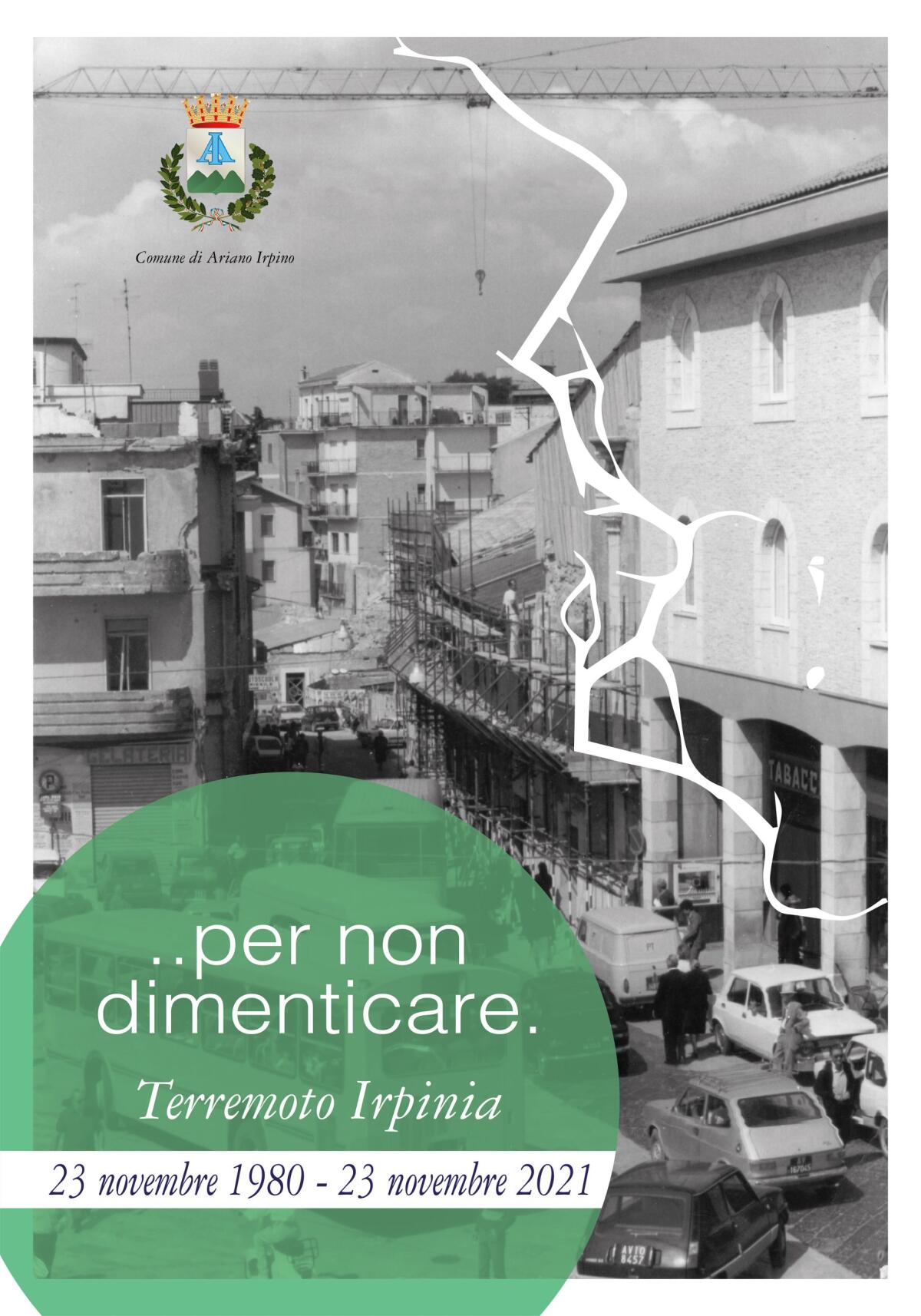 Ariano Irpino ricorda il violento sisma del 23 novembre 1980 con Manifesti cittadini. - 