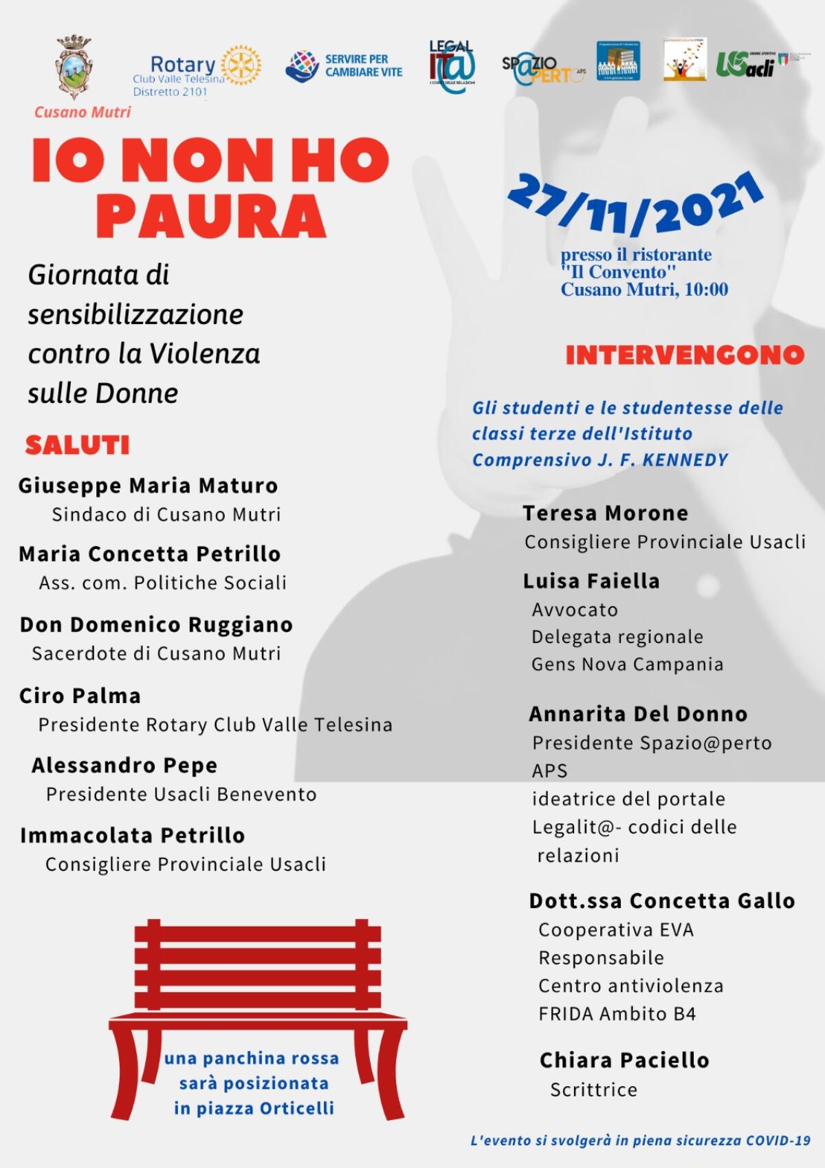 “Io non ho paura”, convegno contro la violenza sulle donne - 