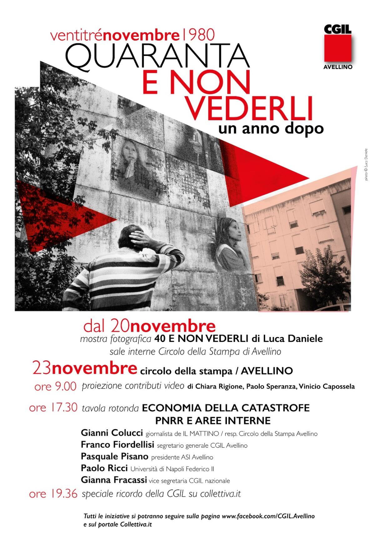 La Cgil di Avellino celebra l'anniversario del terremoto - 