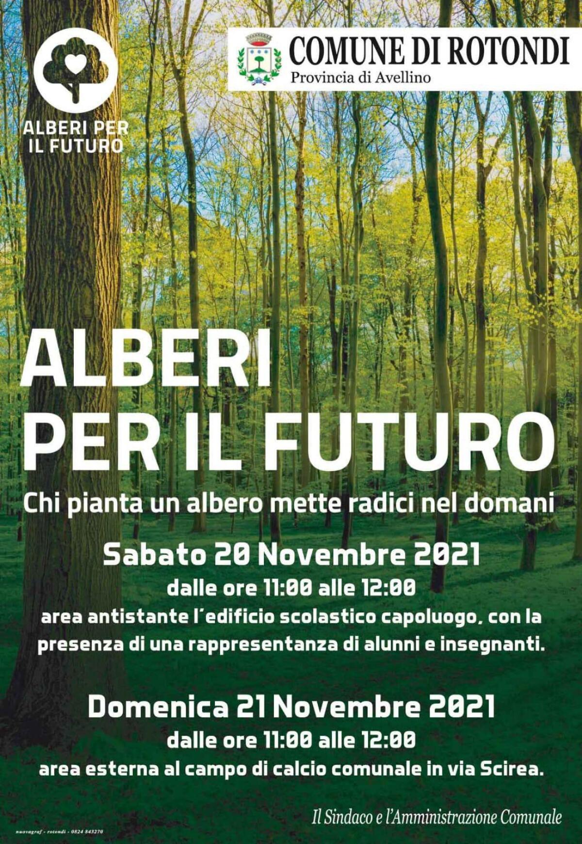 Rotondi aderisce all'iniziativa "Alberi per il Futuro" - 