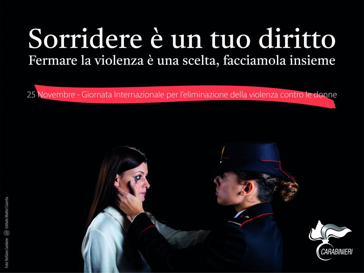 Carabinieri: 25 Novembre 2021 - Giornata Mondiale contro la Violenza sulle Donne - 
