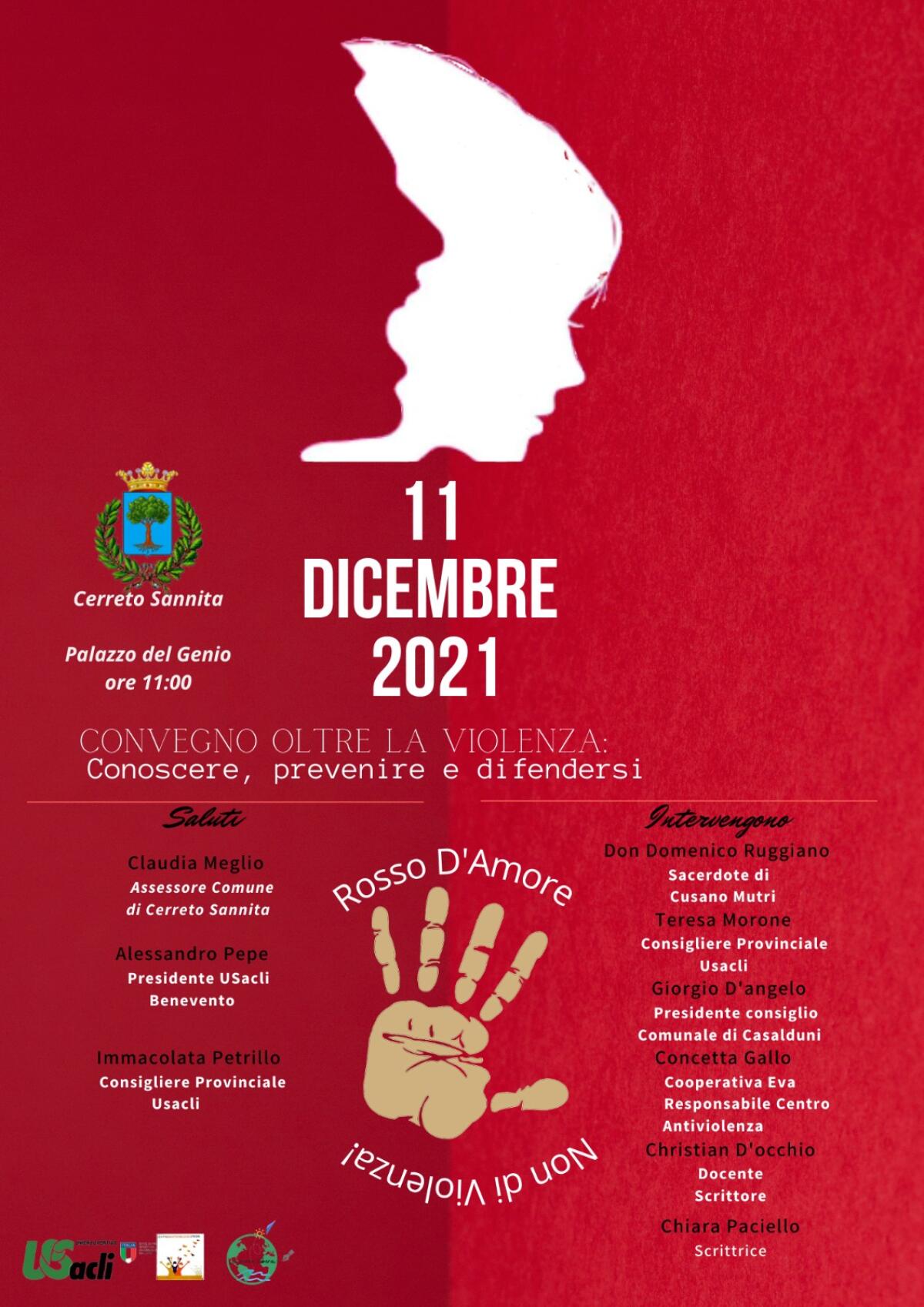 Cerreto Sannita:"Oltre la violenza - Conoscere, prevenire e difendersi, convegno contro la violenza di genere - 