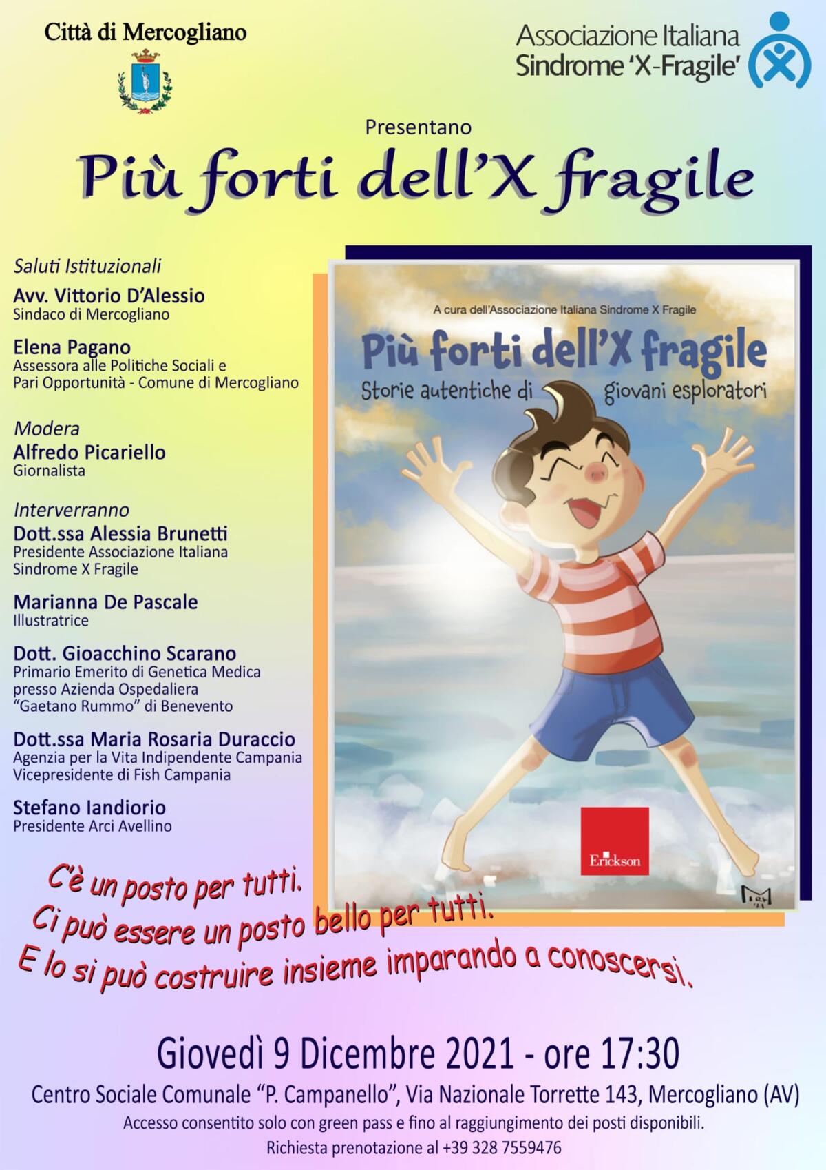 Mercogliano al fianco dell'Associazione Italiana Sindrome X Fragile - 