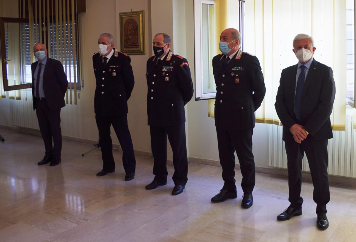 Comando Provinciale di Benevento fareweel di commiato ai militari che hanno lasciato il servizio - 