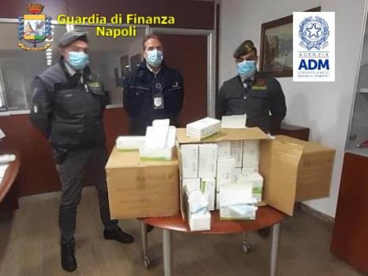 Sequestrato un container con 812.000 mascherine di provenienza cinese non conformi - 